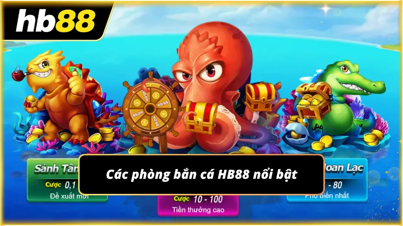 Mỗi khu vực săn cá sở hữu mức cược và độ khó riêng biệt