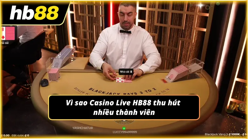 Các yếu tố khiến Casino Live được ưa thích