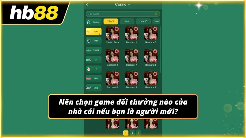 Phân tích các tiêu chí để Newbie chọn một siêu phẩm casino