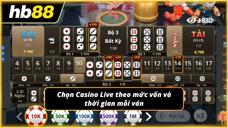 Tiêu chí chọn game casino dựa trên vốn và thời gian của bản thân