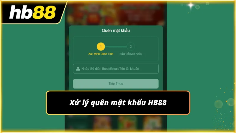 Quy trình lấy lại mật khẩu tài khoản cá nhân của nhà cái được thiết kế trực quan