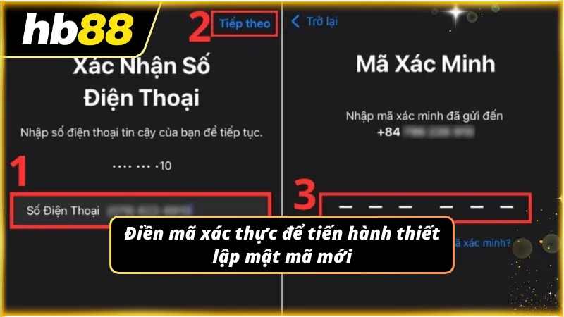 Màn hình thiết bị di động hiển thị chuỗi ký tự gửi về tin nhắn viễn thông