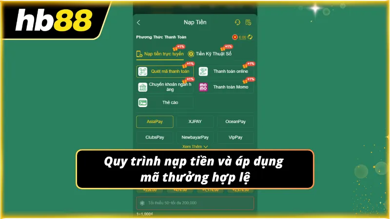 Cách cấp vốn cho tài khoản và áp dụng mã thưởng một cách hợp lệ cho anh em