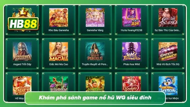 Hình ảnh sảnh Nỗ Hũ WG cực kỳ sắc nét
