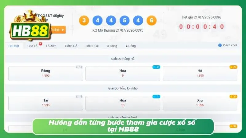 Trang chủ chỉ dẫn các bước tham gia xổ số